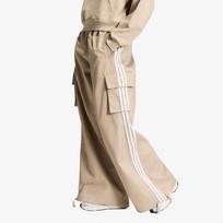 adidas Firebird Adilenium Twill 3S Cargo Khaki Three/ White - Dydis XS (KT0068 Kelnės)