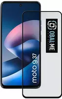 OBAL:ME 5D Apsauginis stiklas ekrano apsauga skirta Motorola G37 juodos spalvos