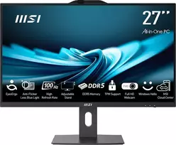 All-in-One PC MSI PRO AP272P 14M-1085XEU Core i3 / 16GB RAM / 512GB SSD / 27″ FHD / Windows 11 Pro (juodas)