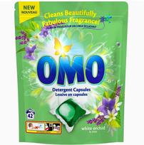 Omo White Orchid & Mint skalbimo kapsulės 42gb.