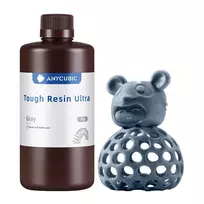 Anycubic Tough Resin Ultra 3D spausdintuvo fotopolimerinė derva 1 kg, pilka