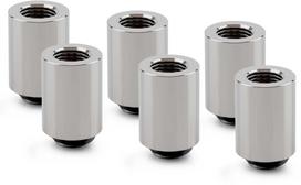 Thermal Grizzly DeltaMate Extender Fitting - MF28, Gloss nickel, zestaw 6 sztuk (TG-DM-FIT-6308) | TG-DM-FIT-6308 | 4260711993381