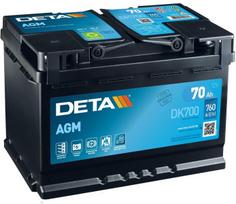 Akumuliatorius AGM Deta Senator 3 70Ah 760A DA770