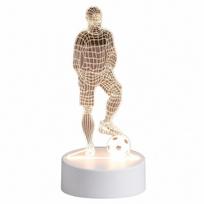 Stalinis LED stalo šviestuvas, futbolininko formos, USB, 1 vnt.