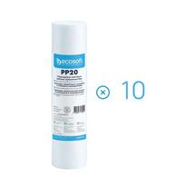 Mechaninis filtras Ecosoft CPV251020ECO 2.5″×10″ 20 mikronų (komplektas – 10 vnt.)