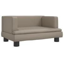 Vaikiška sofa vidaXL, pilka, Ruda