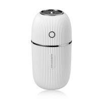 300 ml mini ultragarsinis aromaterapinis difuzorius, baltas, mažas M, USB
