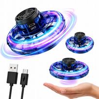 Skraidantis žaislas su LED, valdomas ranka FLYING SPINNER UFO