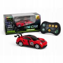Nuotolinio valdymo mini sportinis metalinis automobilis 1:64, raudonas