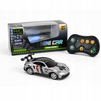 Nuotolinio valdymo mini metalinis automobilis 1:64, sidabrinis
