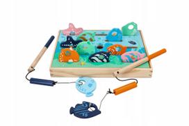 Medinė žvejyba AdamToys Montessori lavinimo žaidimas