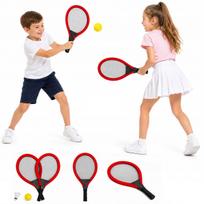 Vaikiškos badmintono ir teniso raketės su kamuoliuku ir smiginiu