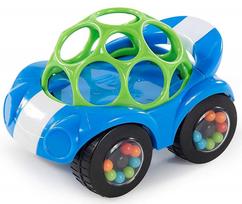 Žaislinė mašinėlė Oball su barškučiu, mėlyna-žalia, Bright Starts