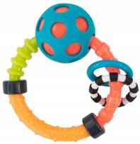 Sensorinis barškutis vaikams Sassy RATTLE ROUND, nuo 0 mėn., 1 vnt.