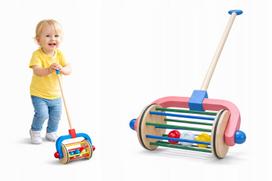 Medinis stumdukas su varpeliais 63 cm, edukacinis žaislas E2203 EMAJ