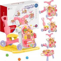 Vaikiškas vaikštynė WOOPIE BABY 5in1, rožinė, nuo 1 metų