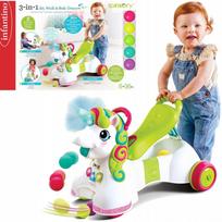 Vaikiškas stumdukas-unicornas 3in1