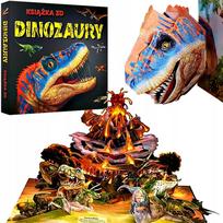 Interaktyvi edukacinė 3D knyga apie dinozaurus su judančiais elementais