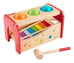 Vaikiškas muzikinis žaislas Fisher-Price, ksilofonas ir kaldukas 2 viename