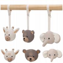 Pakabinami žaislai Jollein Baby Gym, 3 gyvūnėliai