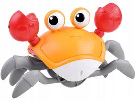 Žaislinė vaikščiojanti ir bėganti krabų figūrėlė CRAB ROVER su garsais