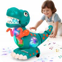Muzikinis žaislas kūdikiui su judančiu dinozauru