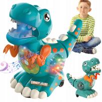 Žaislinis automatinis dinozauras su šviesomis ir garsu