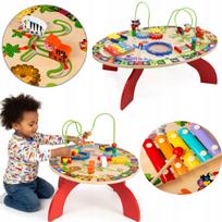 Medinis Montessori lavinamasis staliukas vaikams, 7-in-1