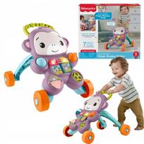 Vaikiškas stumdukas Fisher Price, interaktyvus, violetinė beždžionėlė, nuo 6 mėn.