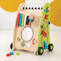 Medinis žaislinis stumdukas KIDKRAFT su žaidimais, žalias
