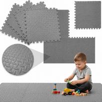 Vaikiška putų dėlionė grindims, stora kilimėlis, 1,2x1,2 m