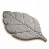 Vaikiškas lavinamasis žaidimų ir gultuko kilimėlis LEAF, 100% medvilnė, pilkas