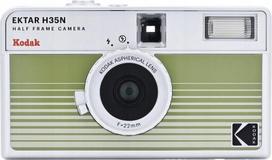 Analoginis fotoaparatas Kodak Ektar H35n, 35 mm juostai, pusės kadrų fotografavimas