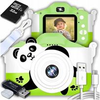 Vaikiškas skaitmeninis fotoaparatas, 40 Mpx, su žaidimais ir 32GB kortele