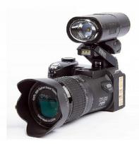 Skaitmeninis fotoaparatas Polo D7200, juodas, veidrodinis, su filmavimo funkcija