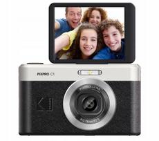Skaitmeninis fotoaparatas Kodak Pixpro C1, juodas, 13 Mpx, Full HD, 2,8", su 16GB atminties kortele