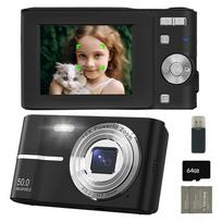 Skaitmeninis fotoaparatas HD 50MP, 16x priartinimas, autofokusas, su 64GB kortele