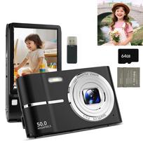 Skaitmeninis fotoaparatas HD 1080P, 50 MP, su vaizdo stabilizavimu