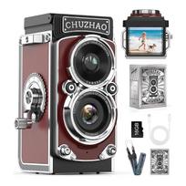 Skaitmeninis fotoaparatas CHUZHAO 12MP, 1080P, dviem objektyvais, pradedantiesiems
