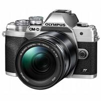 Veidrodinis fotoaparatas OLYMPUS OM SYSTEM E-M10 Mark IV sidabrinis su 14-150mm F4.0-5.6 II objektyvu