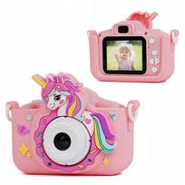 Skaitmeninis fotoaparatas XREC X2, 48 MP, 1080p, vaikams, su 5x MP3 žaidimais, vienaragio dizainas