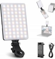 Selfių LED lempa, 3 apšvietimo režimai, reguliuojamas ryškumas, 2000 mAh, prisegama