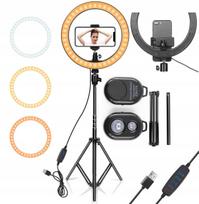 LED žiedinė lempa RING LIGHT 10", su nuotolinio valdymo pultu