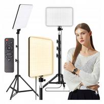 Studijos LED lempa su reguliuojamu 210 cm trikoju