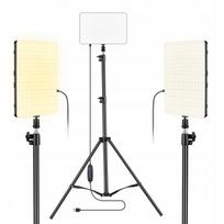 Fotostudijos LED lempų rinkinys su stovu, 2 vnt., 210 cm