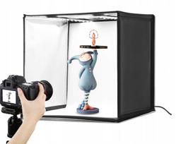 Fotografavimo palapinė SHADOWLESS TENT PU5080, 80x80 cm, LED 5500K