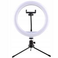 Žiedinė lempa 26 cm, 120 LED, 3 apšvietimo režimai, asmenukėms ir vlogams