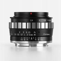Fotoaparato objektyvas TTArtisan 23mm F1.4 Sony E-mount, juodas-sidabrinis