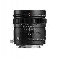 Fotoaparato objektyvas TTArtisan Tilt 50mm F1.4, Sony E, pilno kadro
