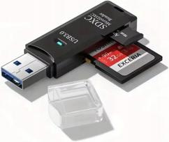 USB atminties kortelių skaitytuvas SD ir MicroSD, 3.0, 2-in-1, kompiuteriui